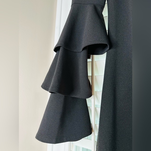 💚 PREMIER AMOUR BLACK SIZE 8 STRAPLESS DRESS 👗 - Picture 3 of 5